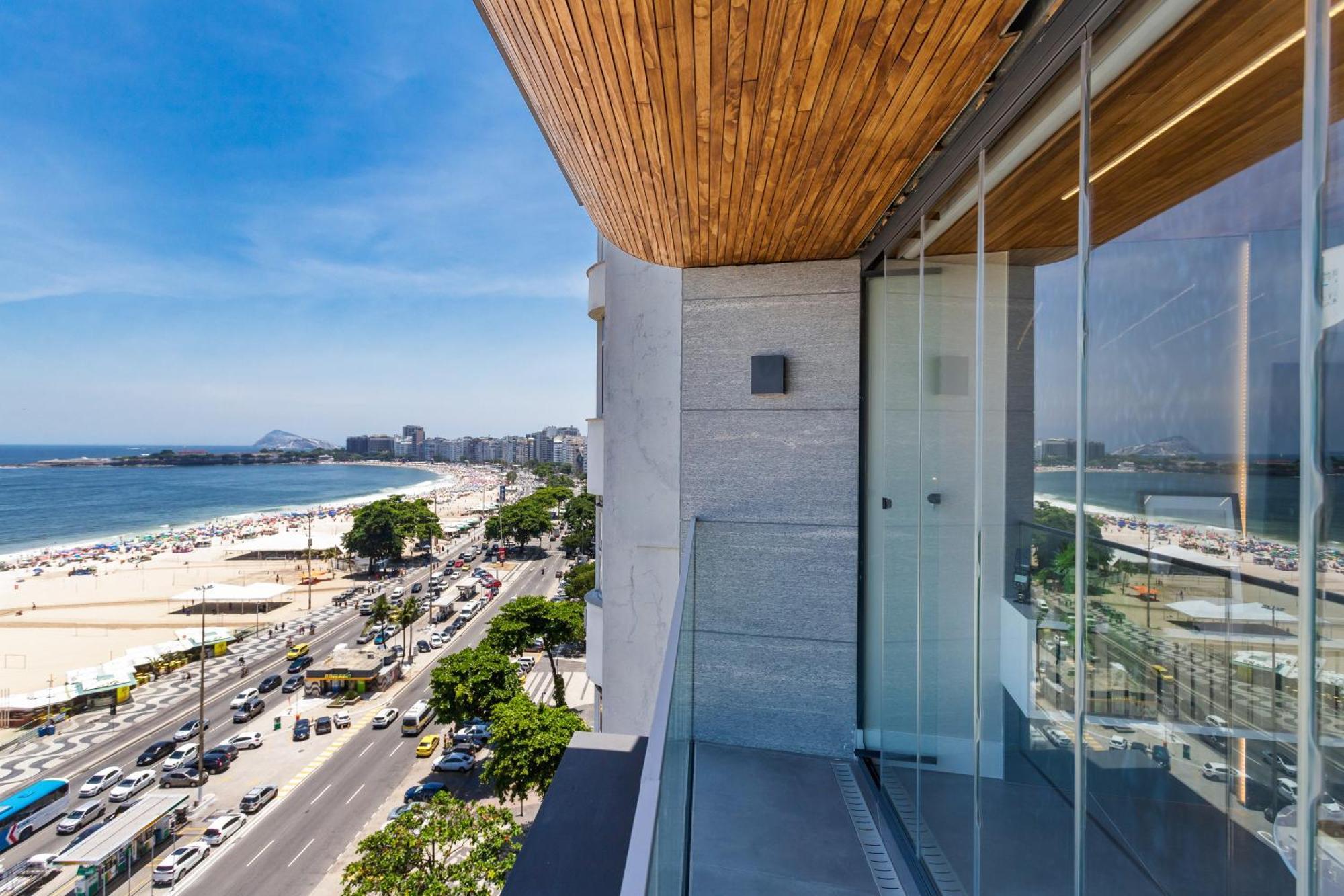 Unhotel - Luxuosos Apartamentos Na Atlantica A Beira-Mar, Copacabana 里约热内卢 外观 照片