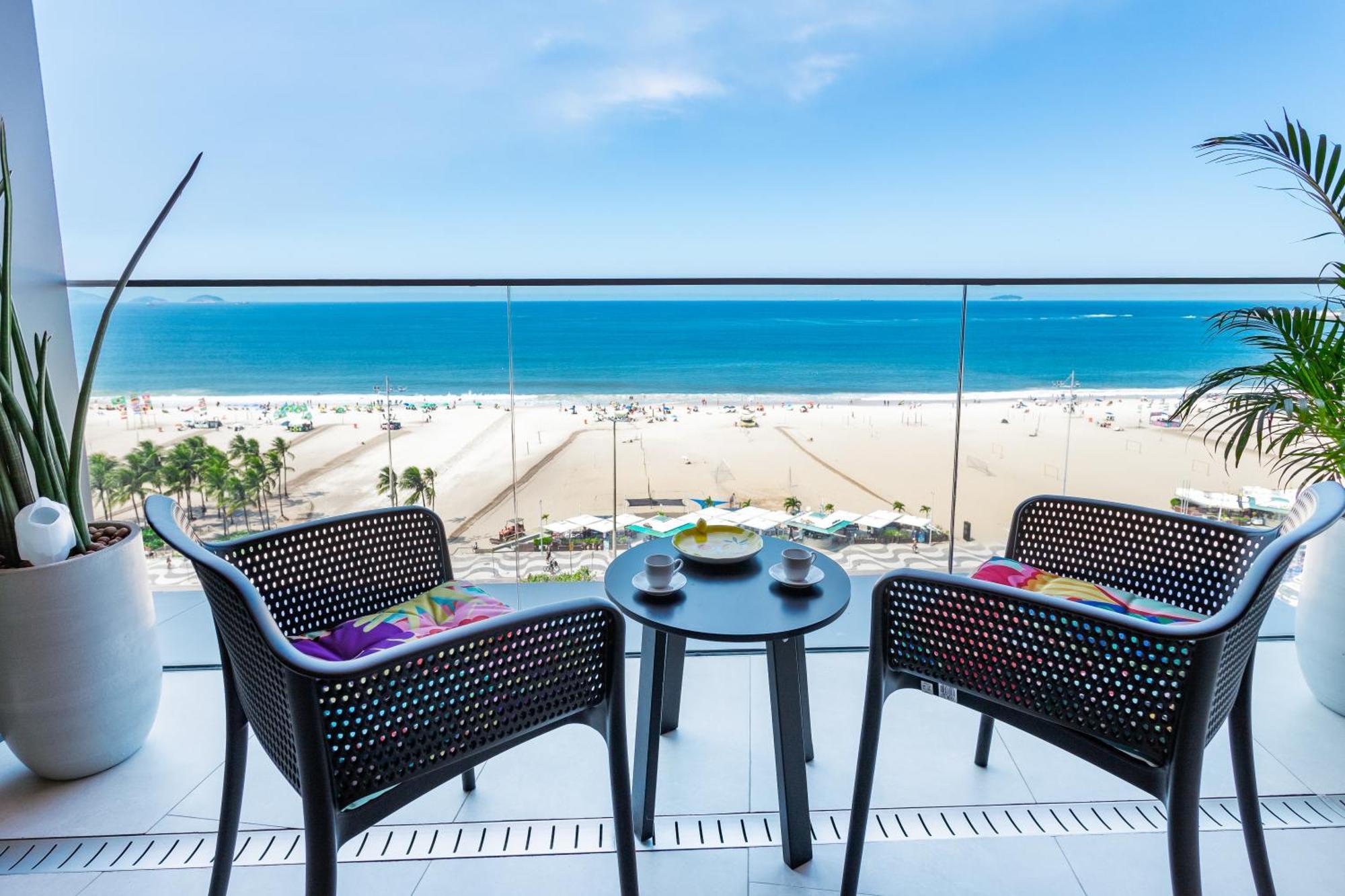 Unhotel - Luxuosos Apartamentos Na Atlantica A Beira-Mar, Copacabana 里约热内卢 外观 照片